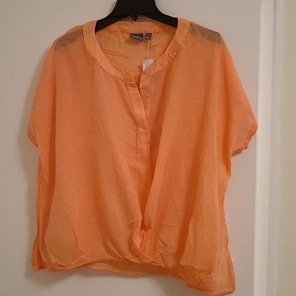 Brand New Coral Flirty Blouse